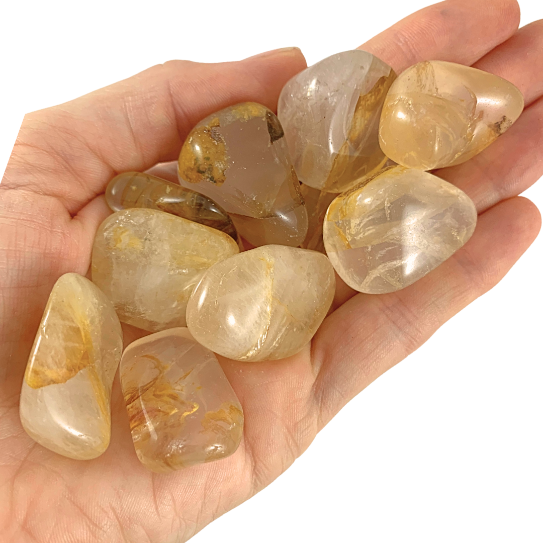 Quartz, Golden Healer Tumbled Stones - Rounded Free Form