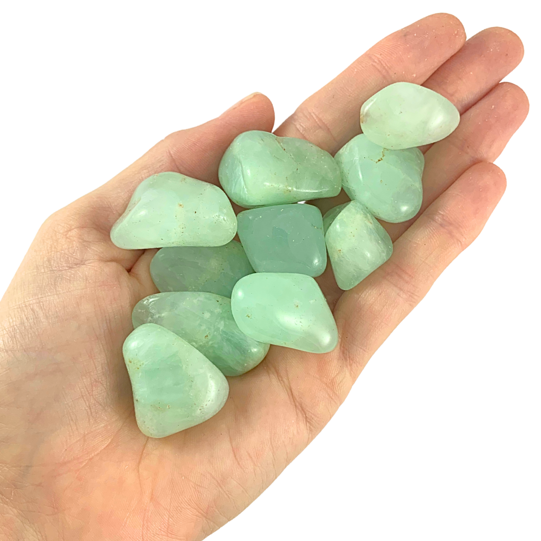 Prehnite Tumbled Stones - Rounded Free Form