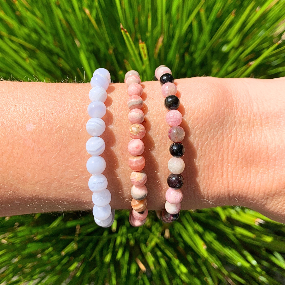 Tourmalines, Mixed Round Bead Bracelet