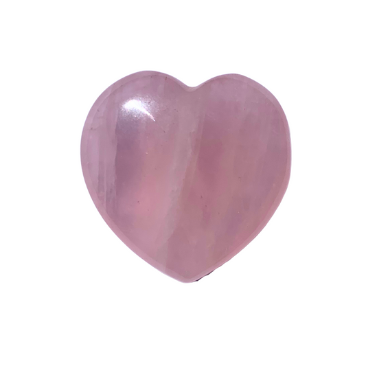 Rose Quartz Hearts - 40mm
