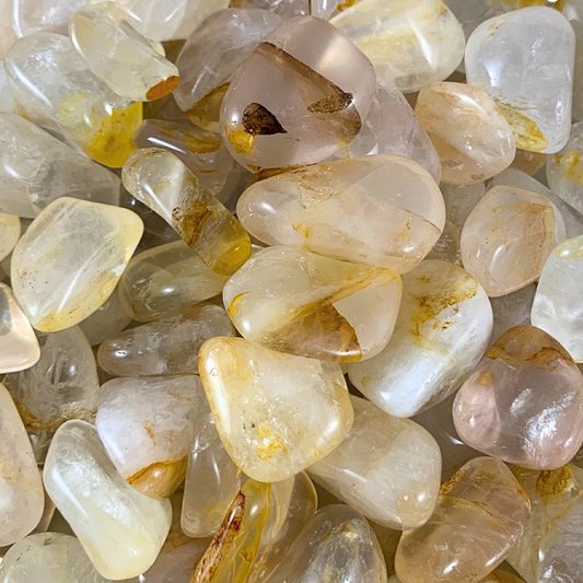 Quartz, Golden Healer Tumbled Stones - Rounded Free Form