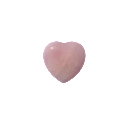 Rose Quartz Hearts - 25mm