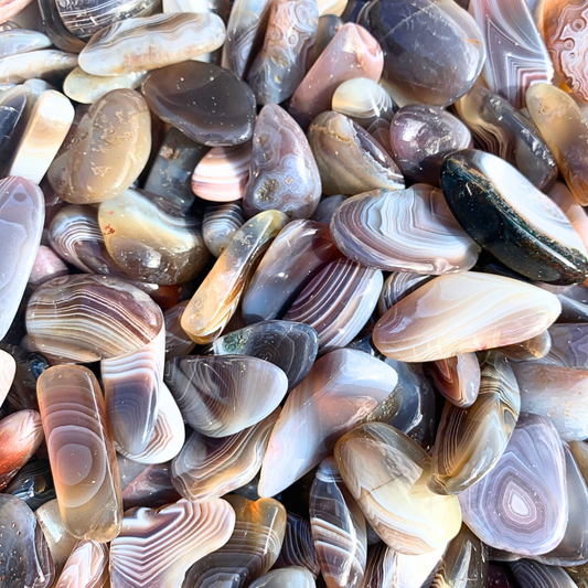 Agate, Botswana Tumbled Stone - Free Form