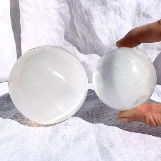 Selenite Spheres - from $8.50 each