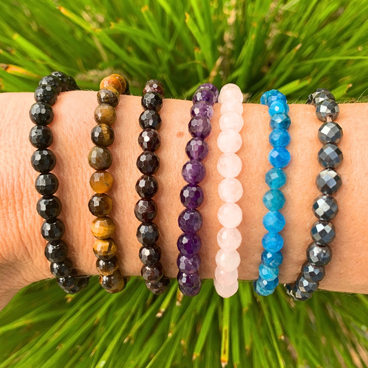 Garnet Facetted Bracelets