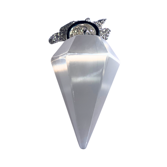 Selenite, White Pendulums