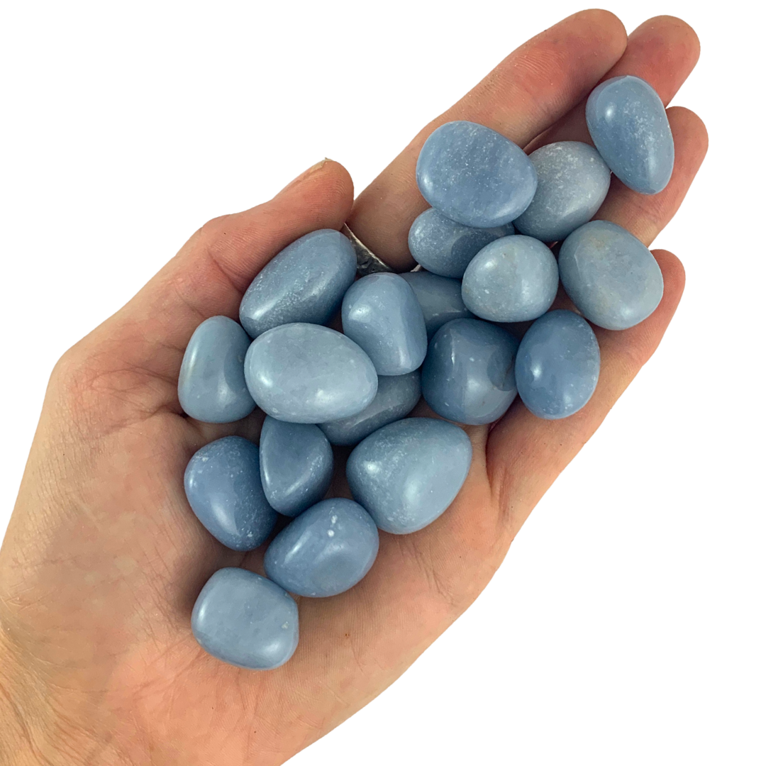 Angelite Tumbled Stones - Small