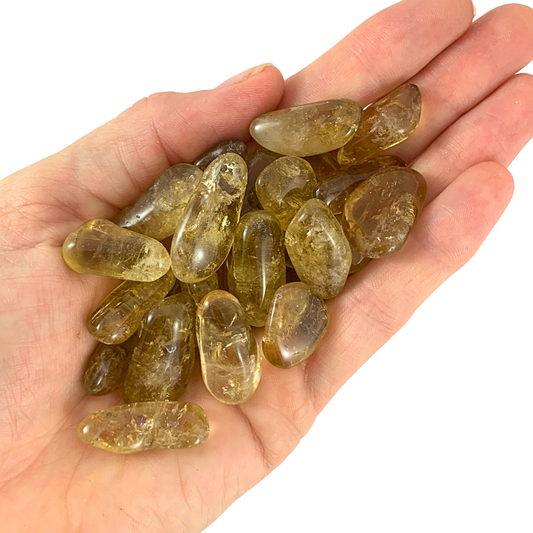 Citrine, Natural African Tumbled Stones - Rounded Free Form