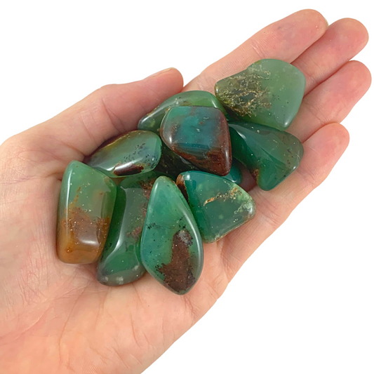 Chrysoprase Tumbled Stones - Rounded Free Form
