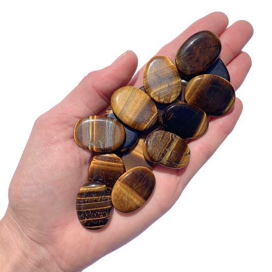 Tiger Eye, Gold Flatstones (Bra Buddies)