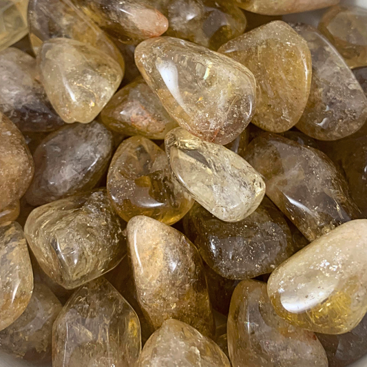 Citrine, Natural African Tumbled Stones - Rounded Free Form