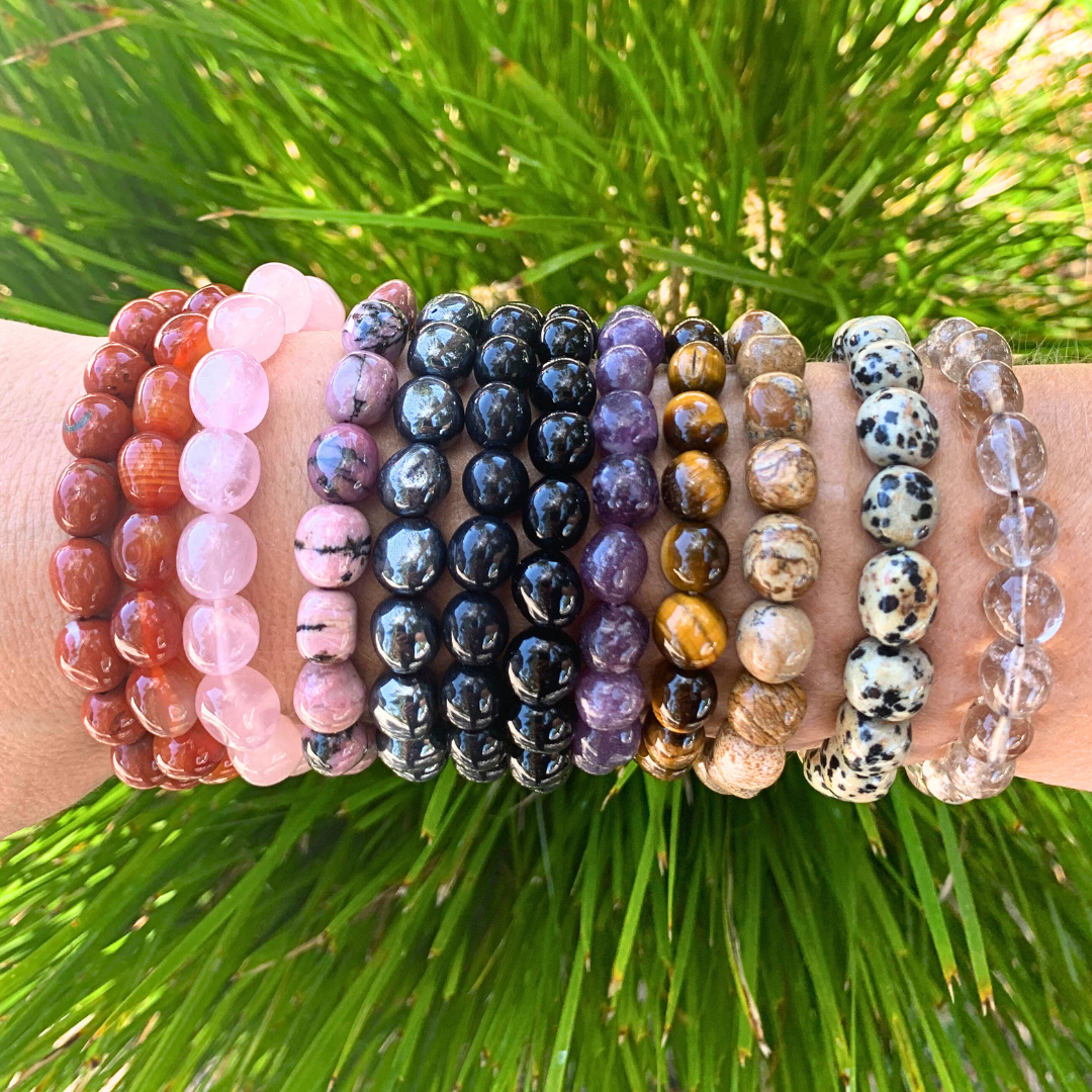 Onyx Tumbled Stone Bracelet