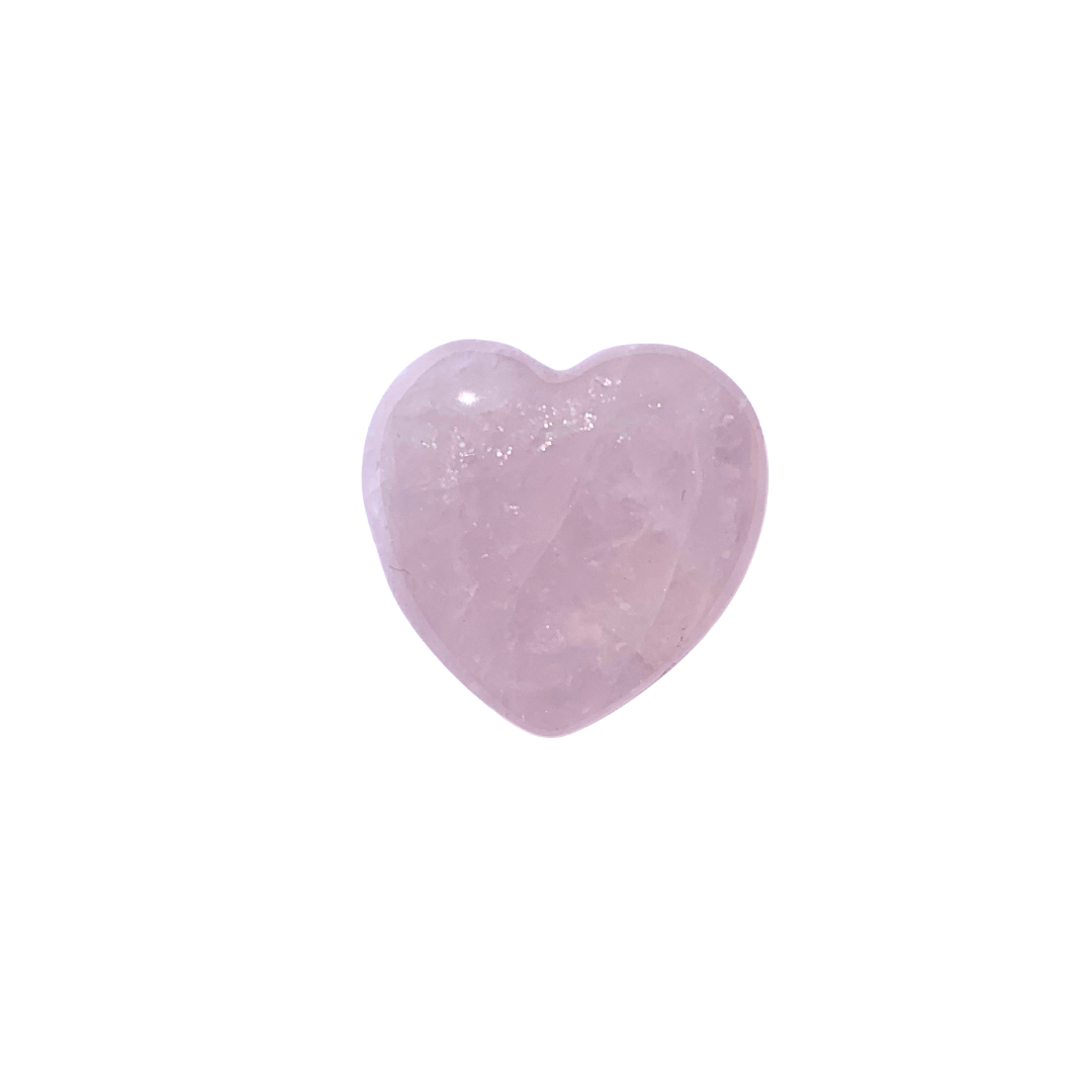 Rose Quartz Hearts - 30mm