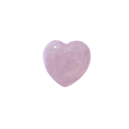 Rose Quartz Hearts - 30mm