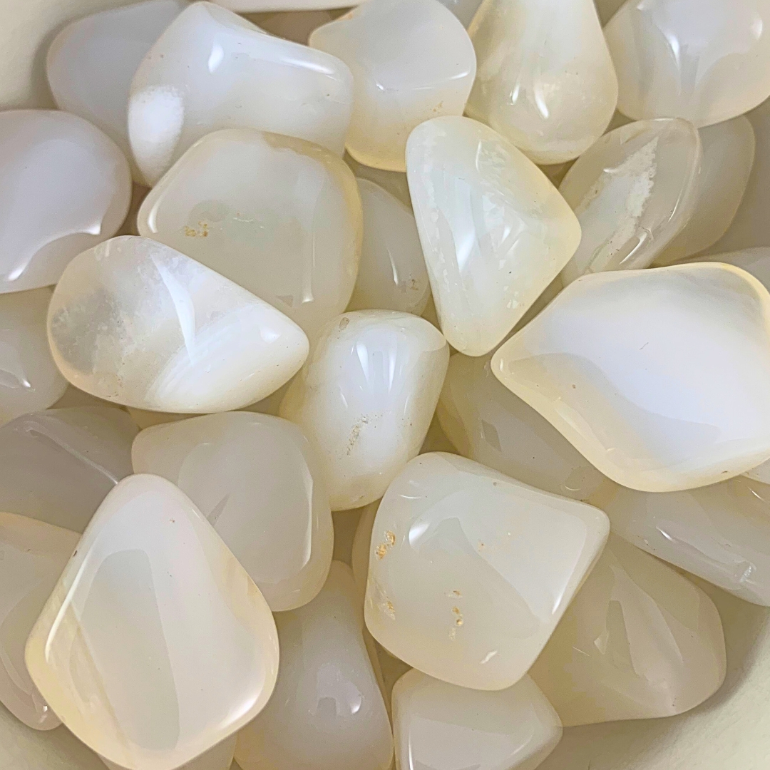 Agate, Opalized Rounded Free Form Tumbled Stones