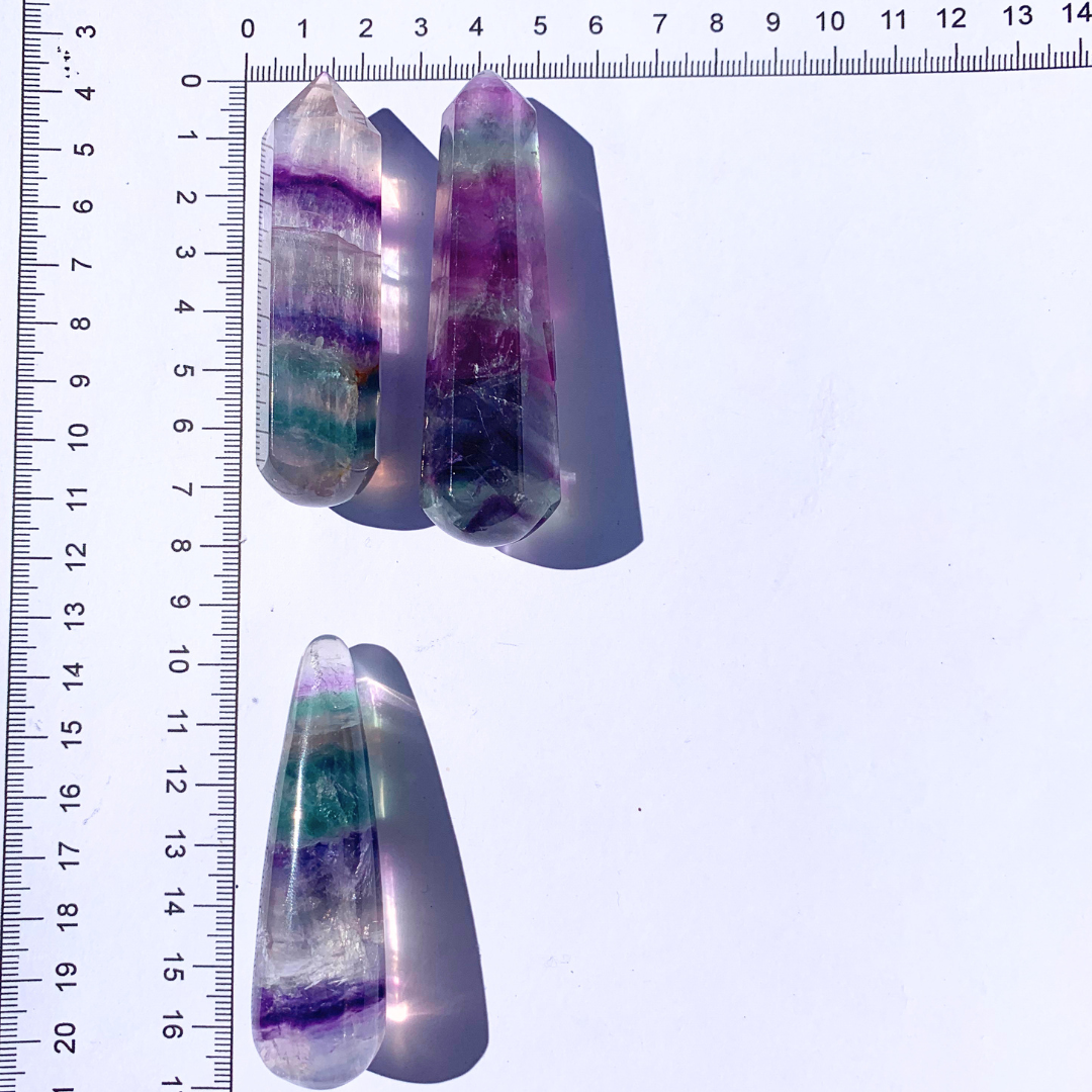 Fluorite, Rainbow Wands