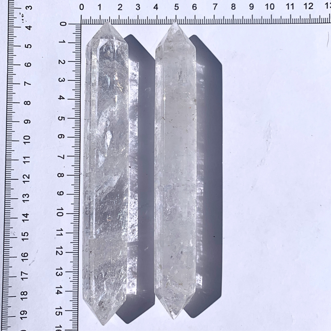 Quartz, Clear Wands - Double Terminated