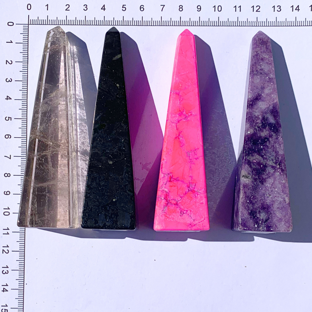 Lepidolite Obelisks