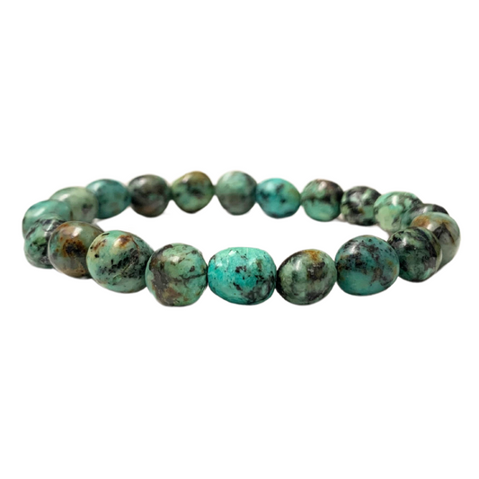 Turquoise, African Tumbled Stone Bracelet