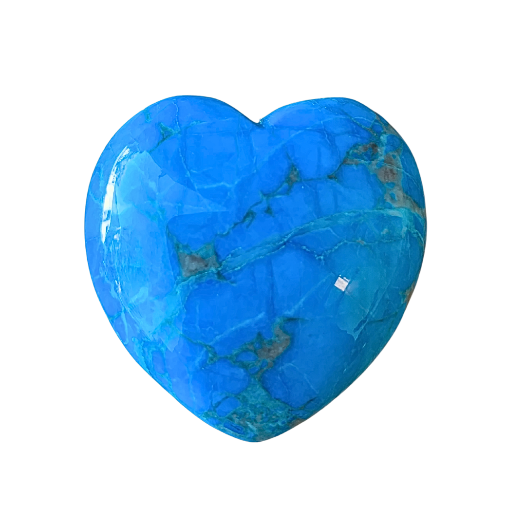 Blue Howlite Hearts