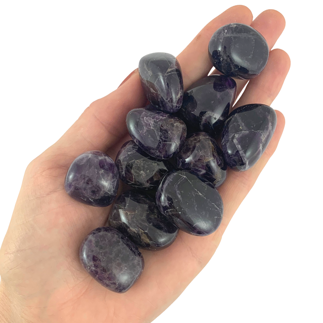 Amethyst, Dark Tumbled Stones