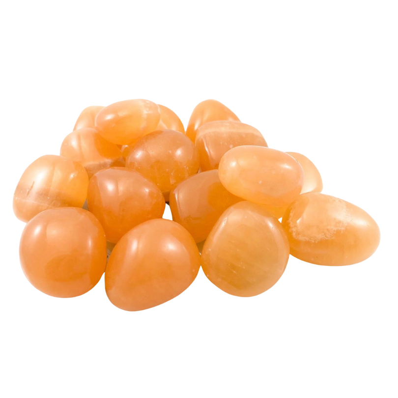 Calcite, Orange AA Tumbled Stones
