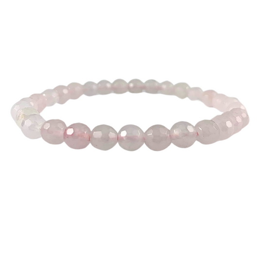Quartz, Rose Facetted Bracelets