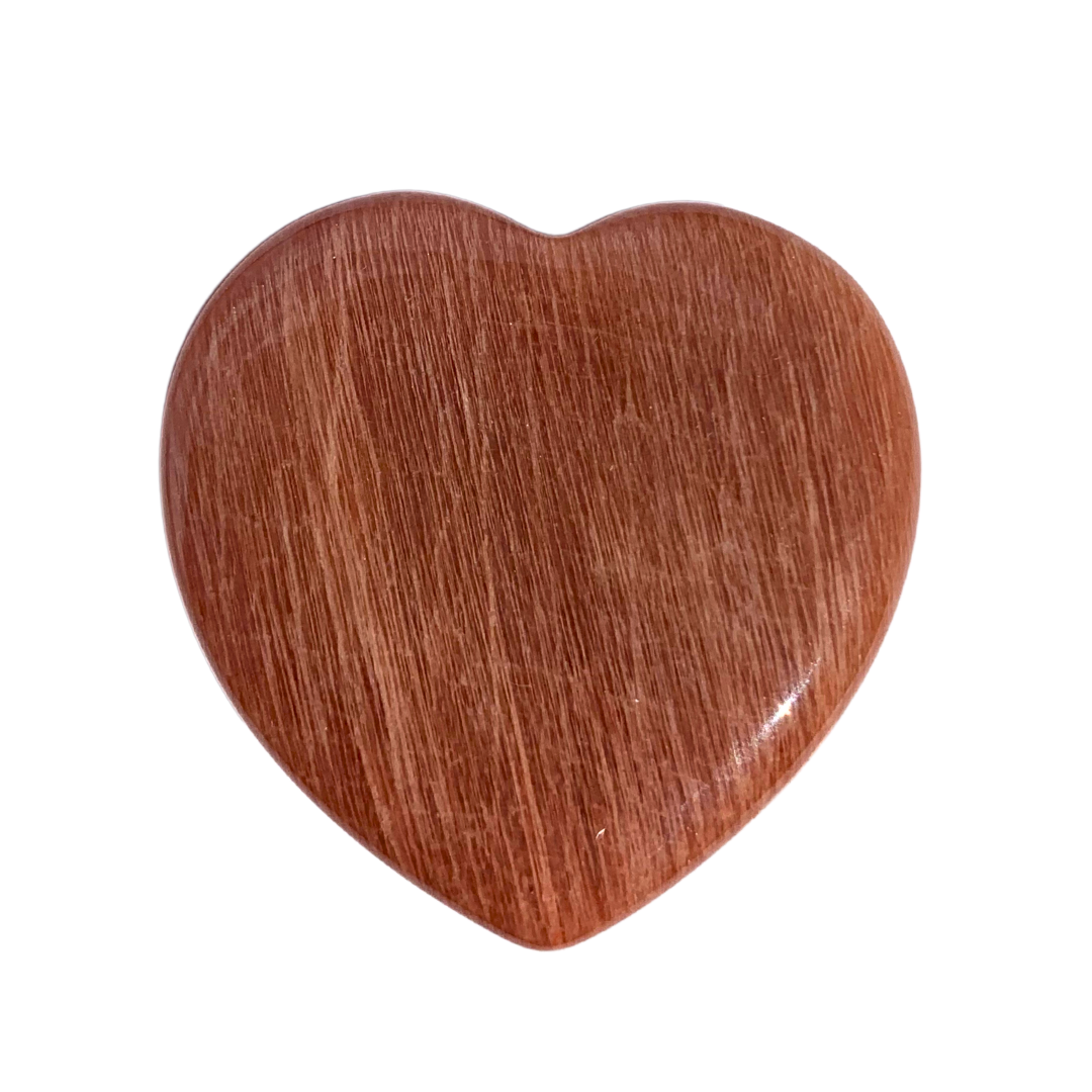 Peach Moonstone Hearts