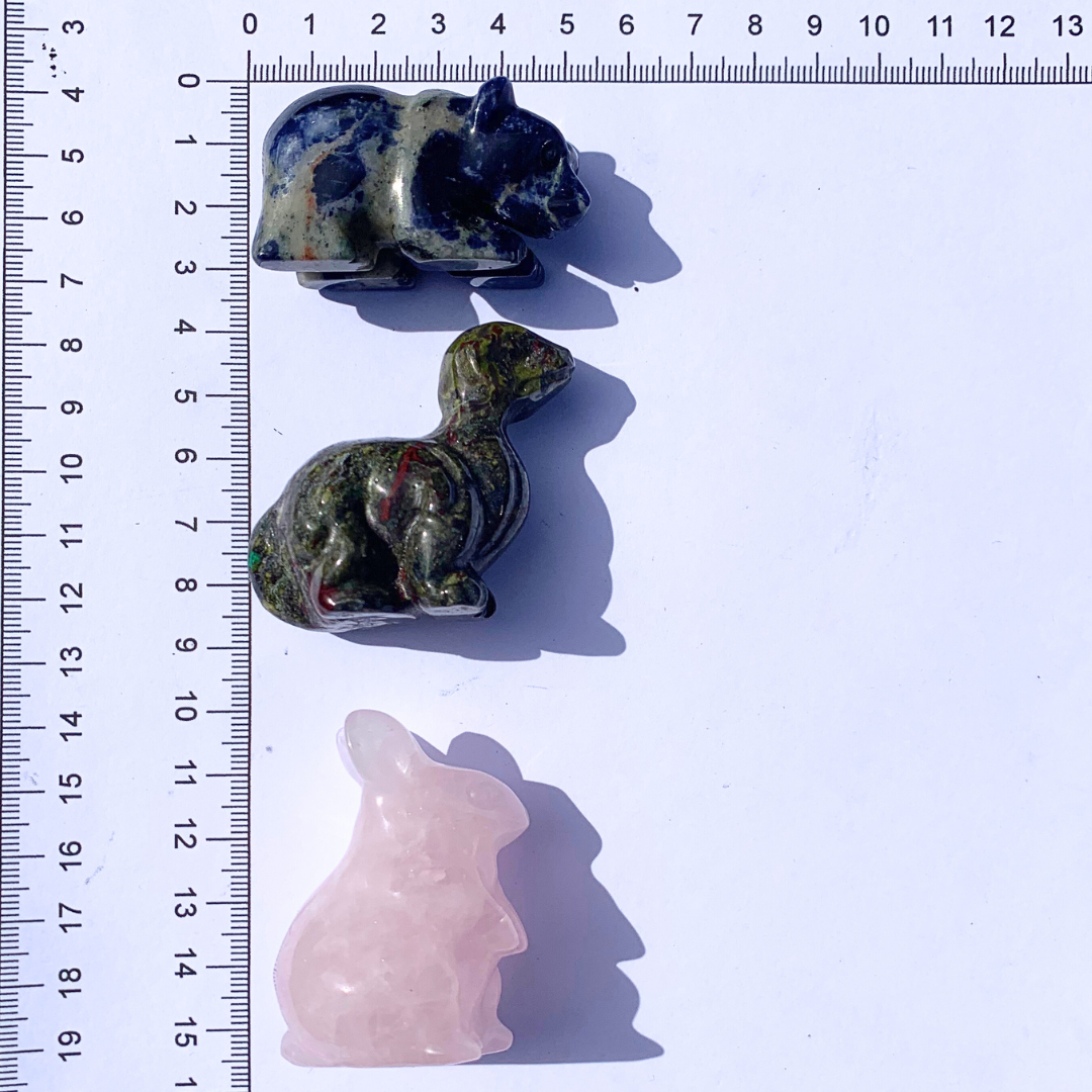 Sodalite Bears Carvings