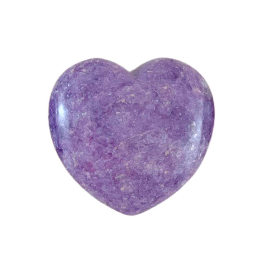 Lepidolite Hearts - Puff