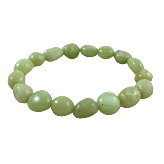 New Jade Tumbled Stone Bracelet