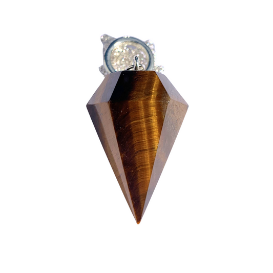 Tiger Eye, Gold Pendulum