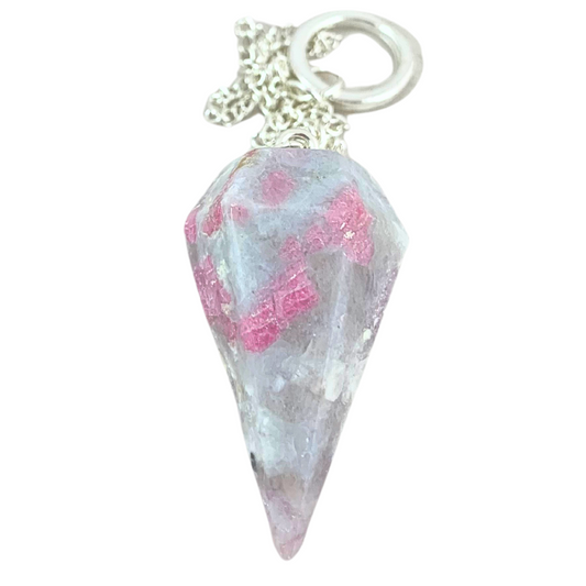 Quartz, Pink Tourmaline In Pendulum