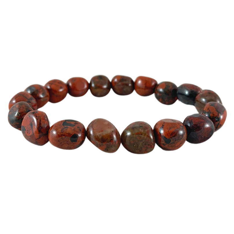 Jasper, Poppy Tumbled Stone Bracelet