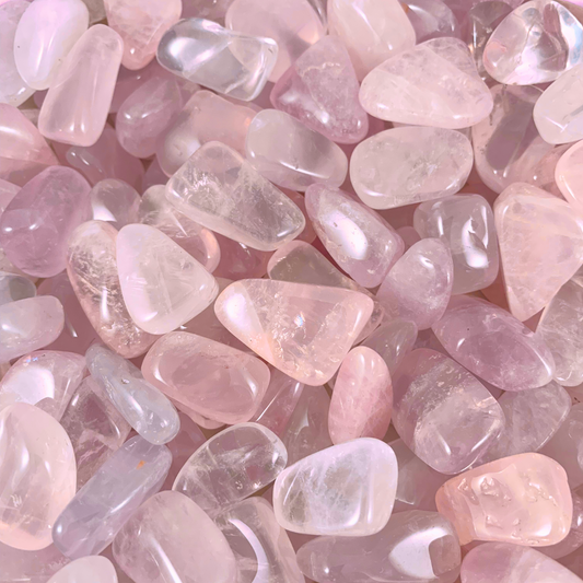 Quartz, Rose Tumbled Stones - Free Form