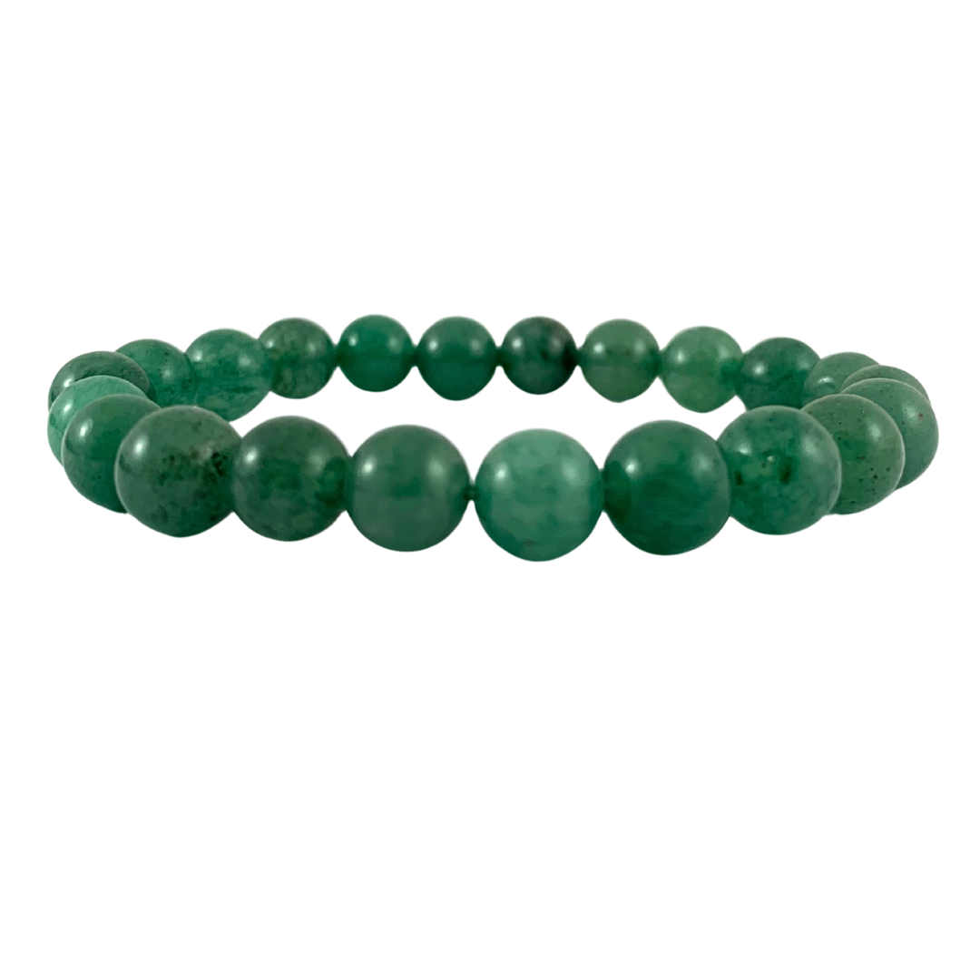 Green Aventurine Round Bead Bracelet