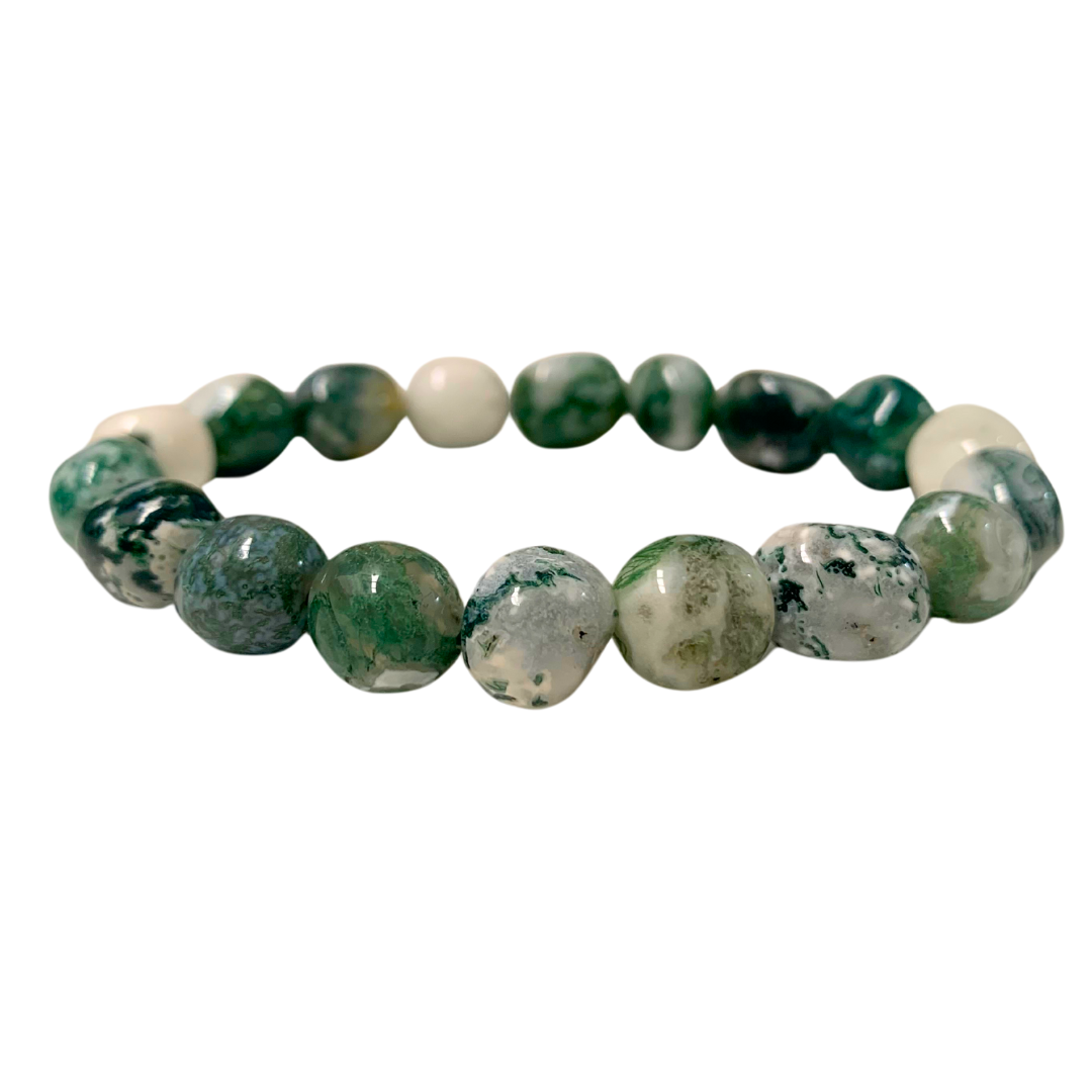 Agate, Tree Tumbled Stone Bracelets 8 - 10mm
