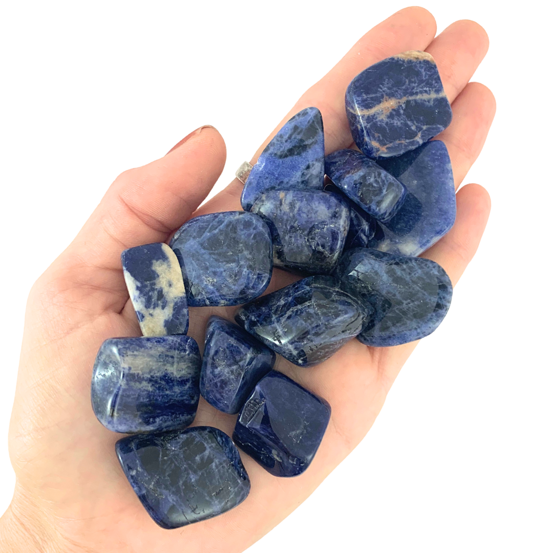 Sodalite Tumbled Stones - Rounded Free Form