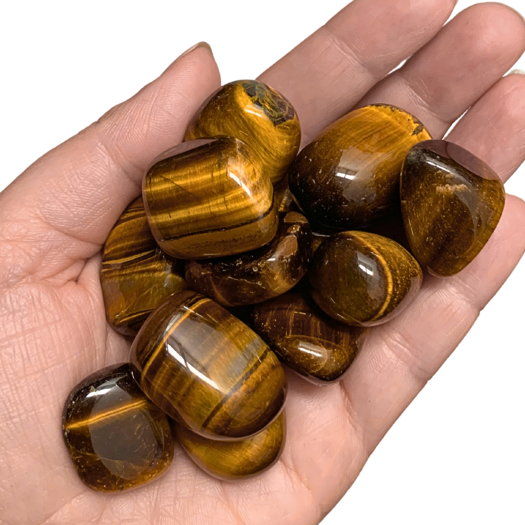 Tiger Eye, Gold Tumbled Stones