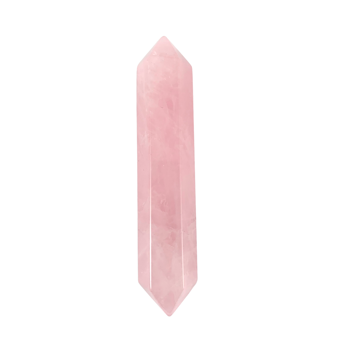 Quartz, Rose Wands - Double Terminated - Small
