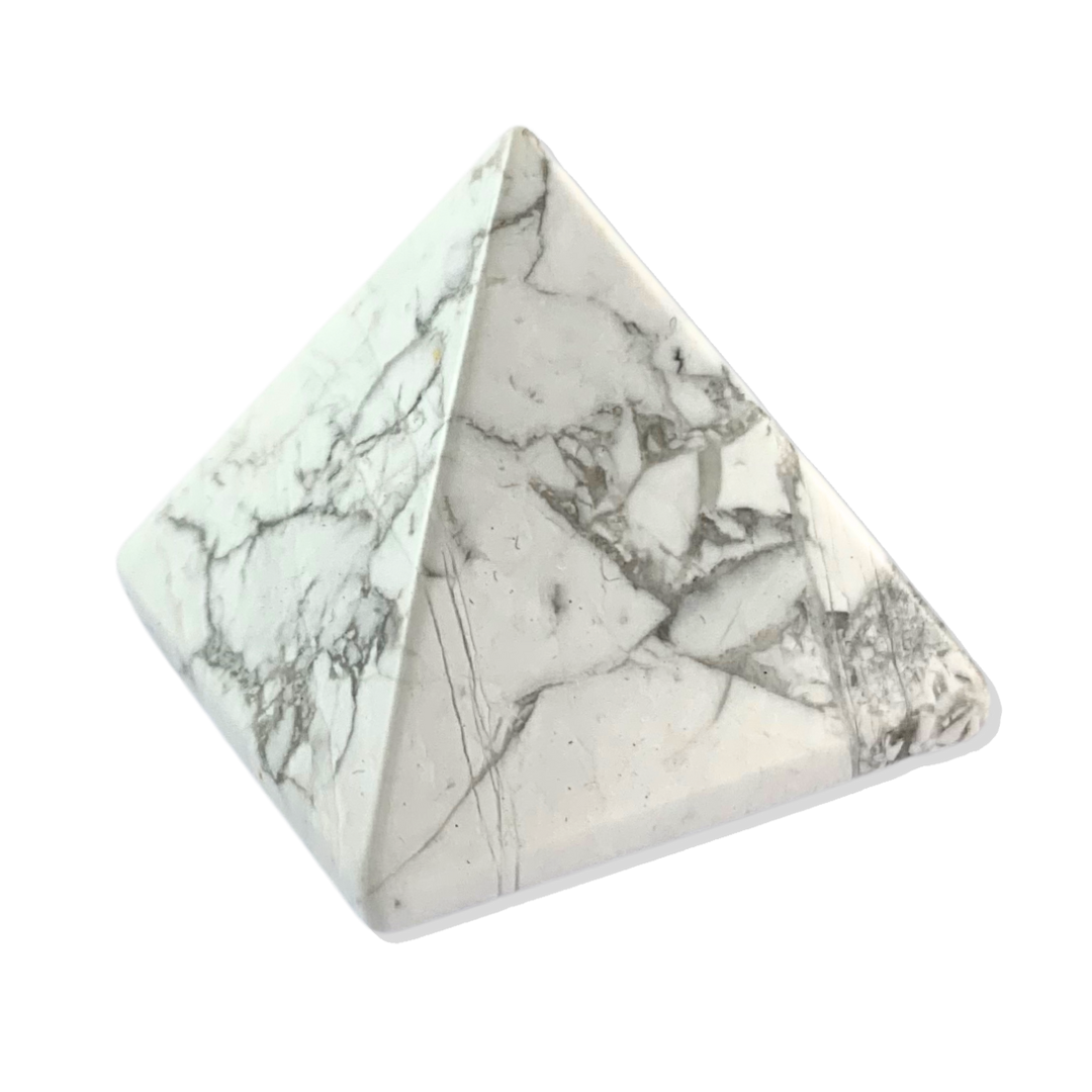 Howlite, White Pyramid