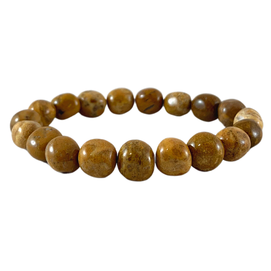 Jasper, Yellow Tumbled Stone Bracelet