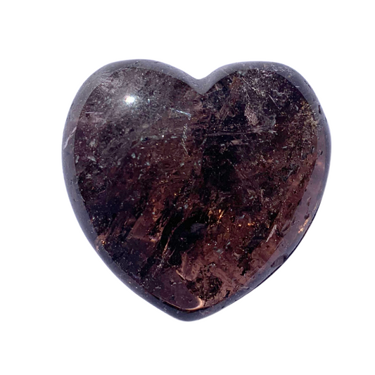 Smokey Quartz Hearts - 40mm