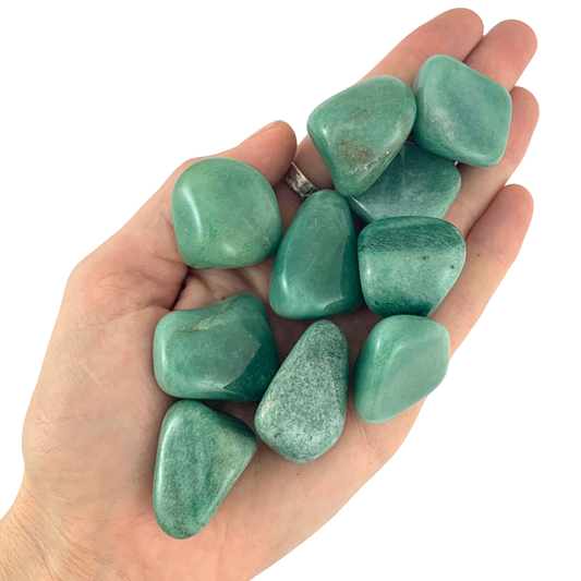 Aventurine, Green Tumbled Stones - Larger - Rounded Free Form