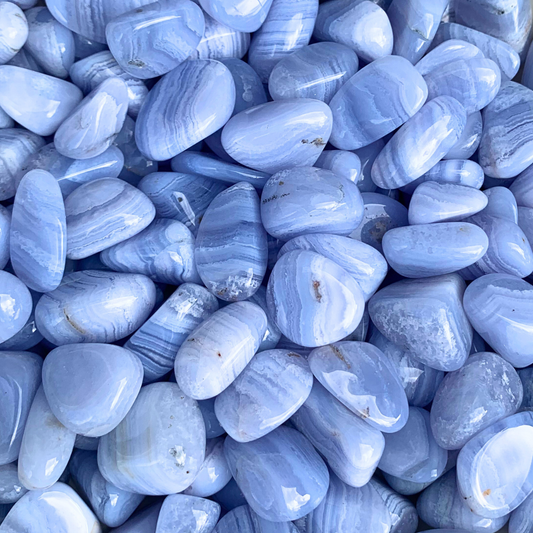 Agate, Blue Lace Small Tumbled Stones