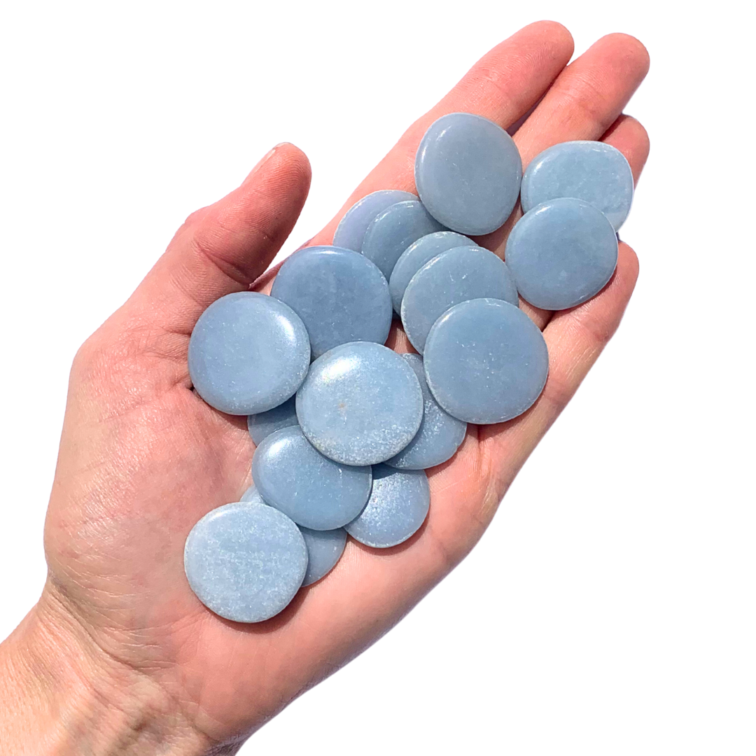 Angelite Flatstones (Bra Buddies)