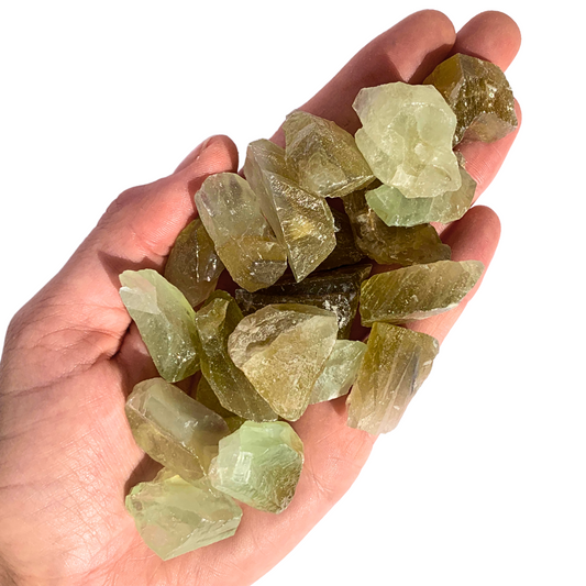Sage Green Calcite Rough Stones