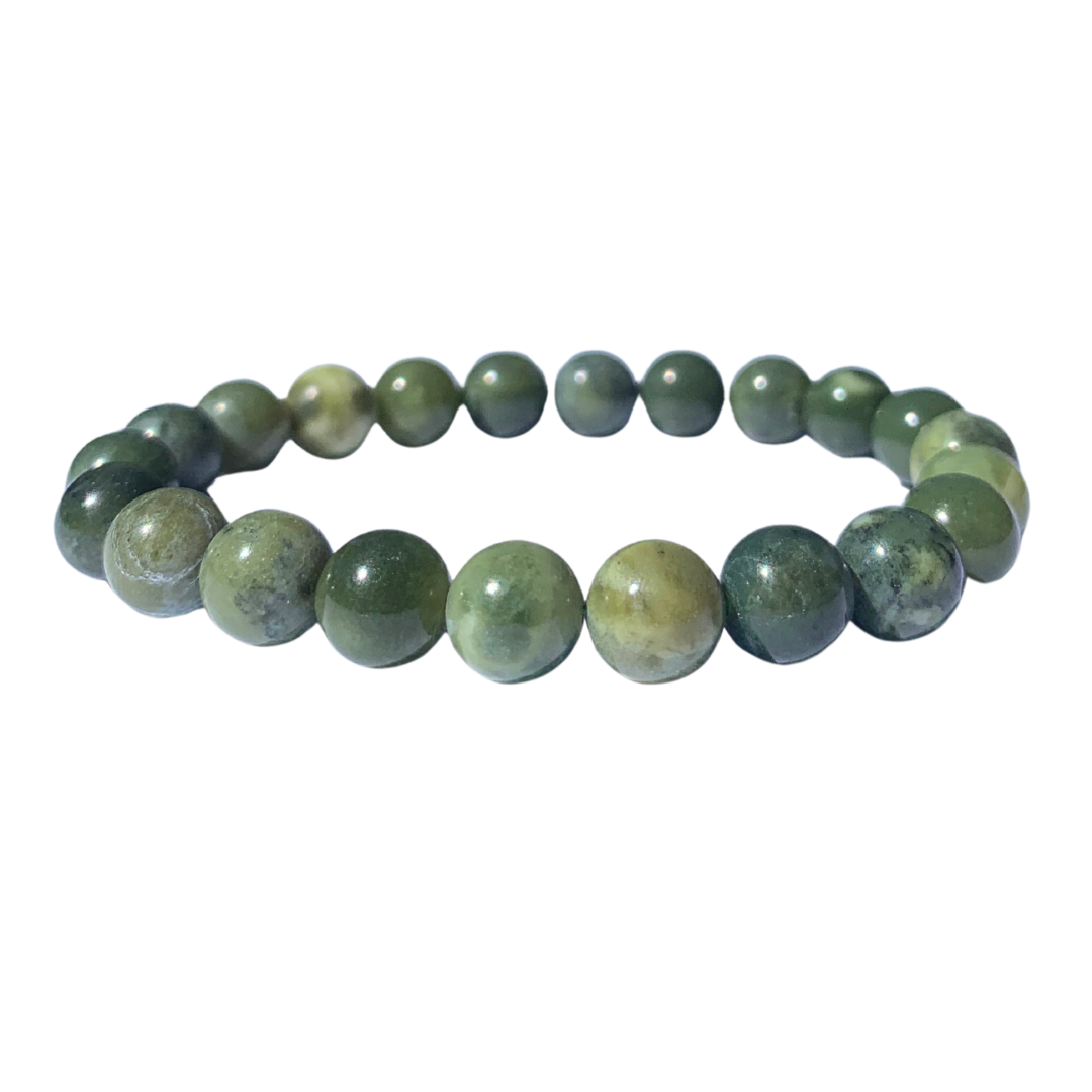 Jade, Nephrite round bead Bracelet