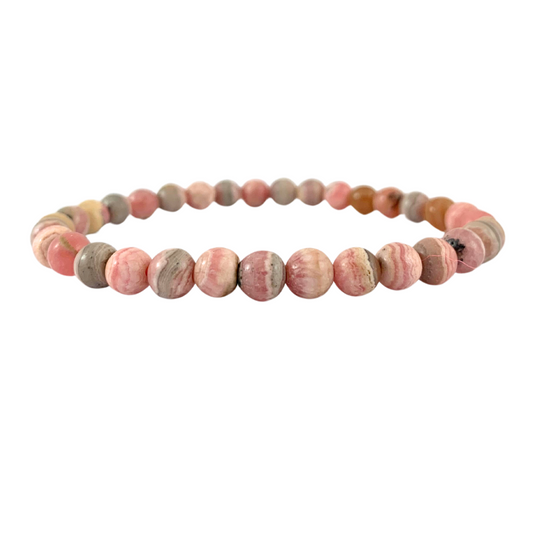 Rhodocrosite round bead Bracelet
