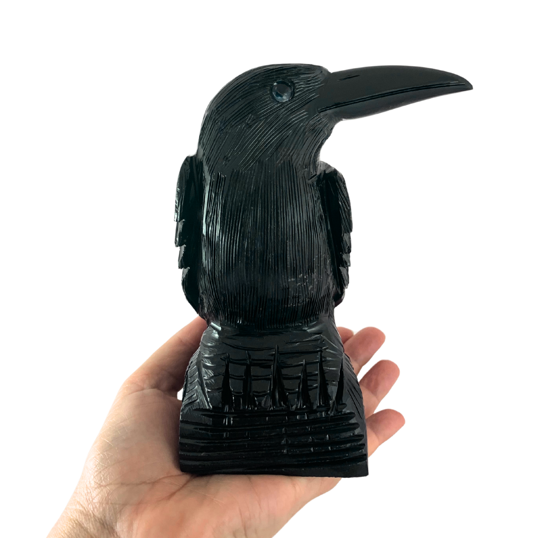 Onyx Raven Carvings